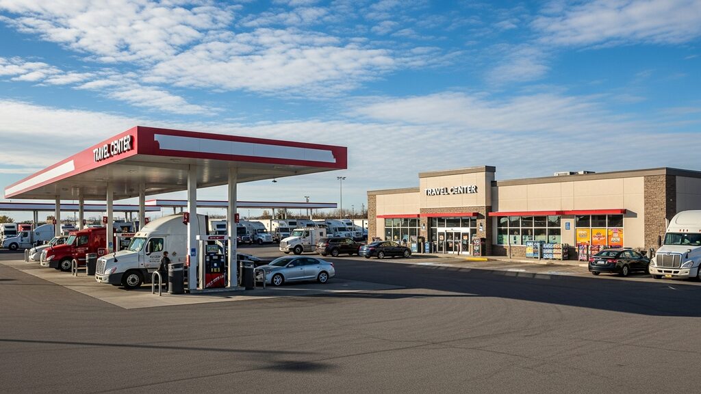Travel center plaza