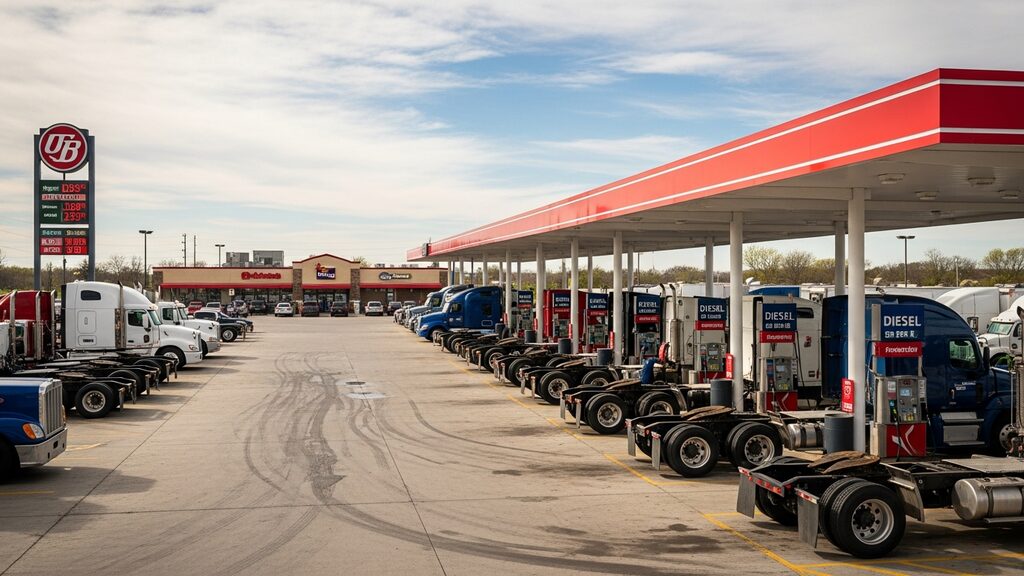 Truck stop and travel plaza